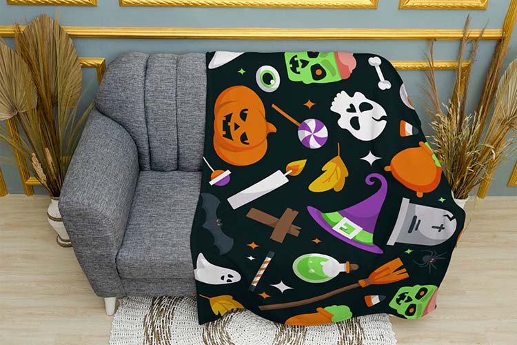 Святковий патерн Хелловін Festive pattern Halloween