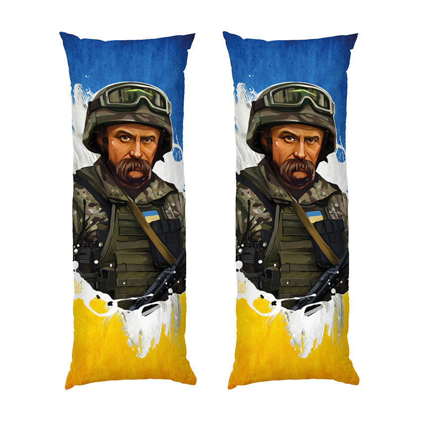 Тарас Шевченко Воїн Синьо жовтий фон Taras Shevchenko