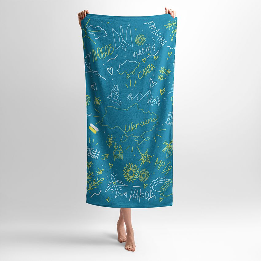 Україна Малюнок Синій Ukraine Picture Blue