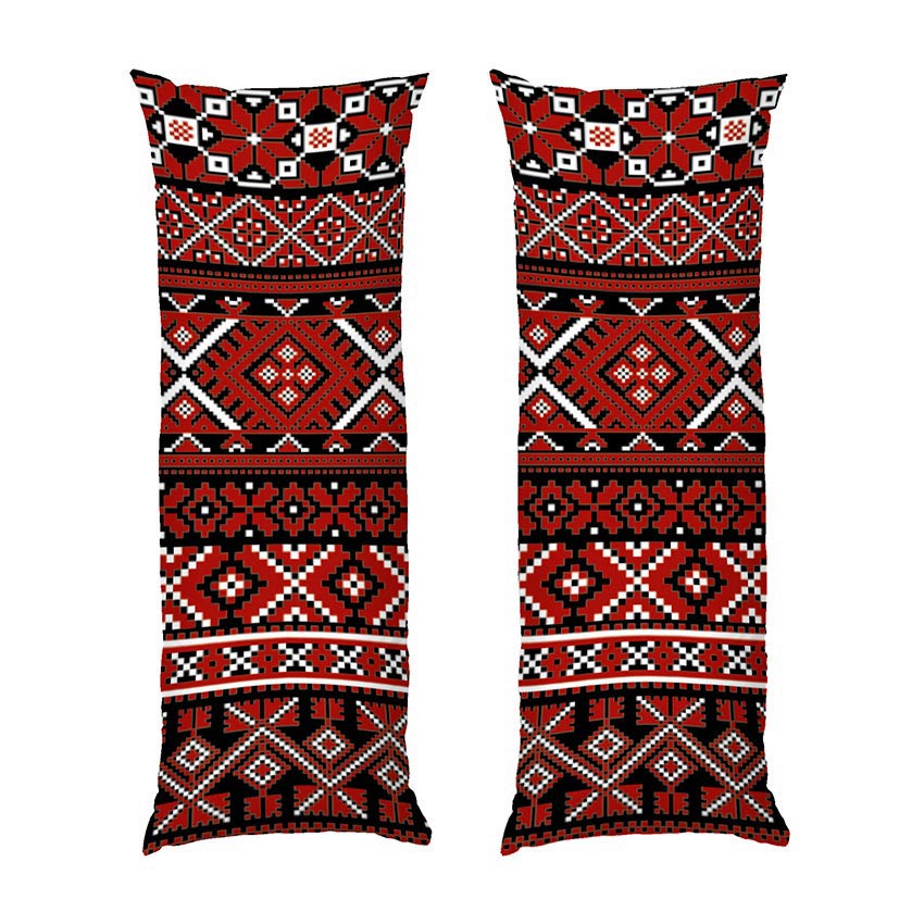 Український орнамент Вишиванка Червоно біла