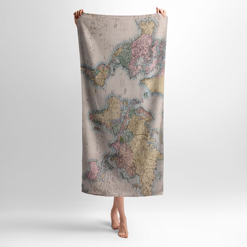 Вінтажна мапа світу Vintage world map