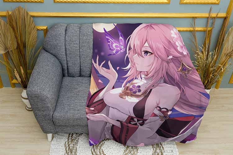 Яє Міко з метеликом Геншин Імпакт Yae Miko with butterfly Genshin Impact