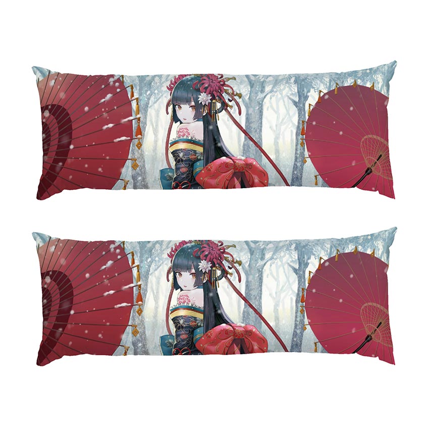 Японська дівчинка на снігу Арт Japanese girl in the snow Art