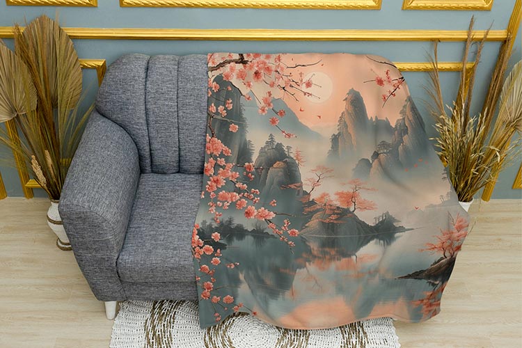 Японський краєвид Сакура Japanese landscape Sakura