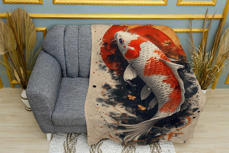 Яскравий Японський короп Colorful Japan carp