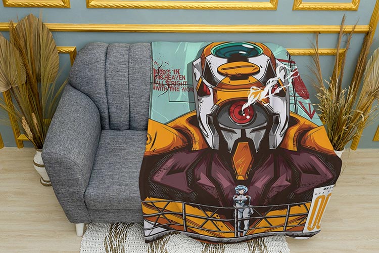 Євангеліон Аянамі Рей Плед Evangelion Ayanami Rey Plaid