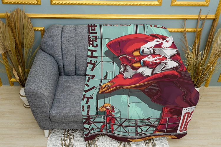 Євангеліон Аска Плед Evangelion Aska Plaid