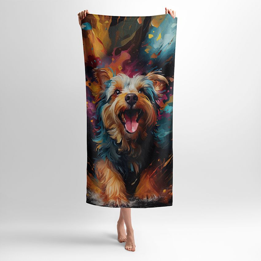 Йоркширский терьер у фарбах Yorkshire terrier in paint