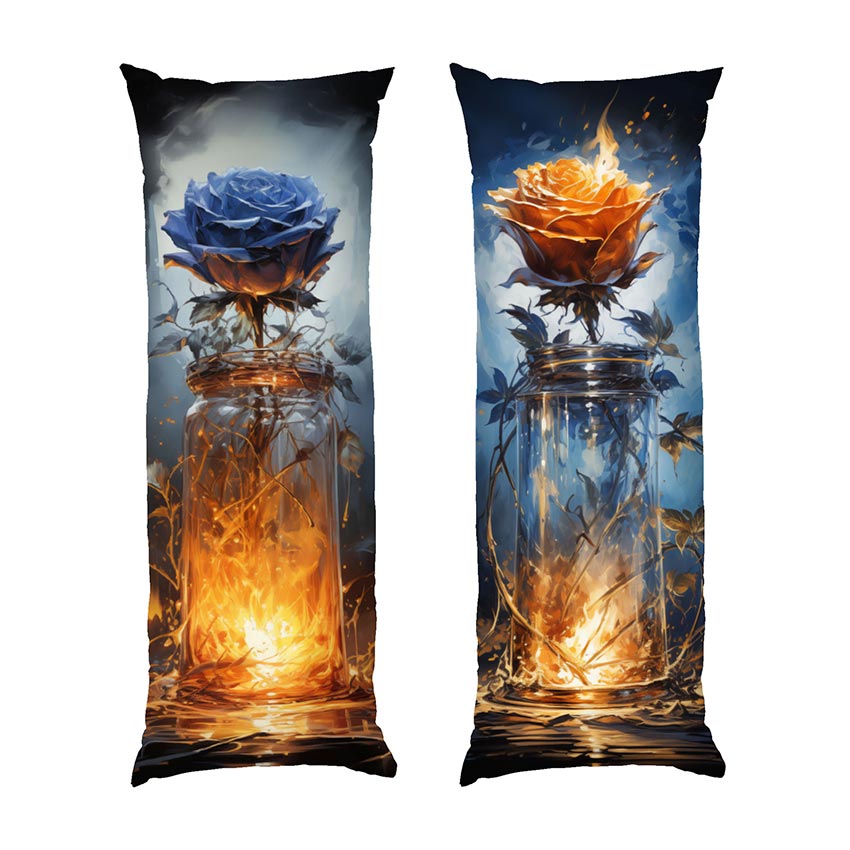 Жовта та синя троянда Blue and yellow rose Concept art