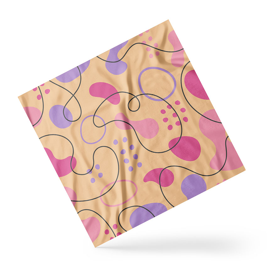 Scarf Abstract Patterns Pink
