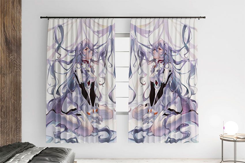 Ayanami Rei with long hair Evangelion