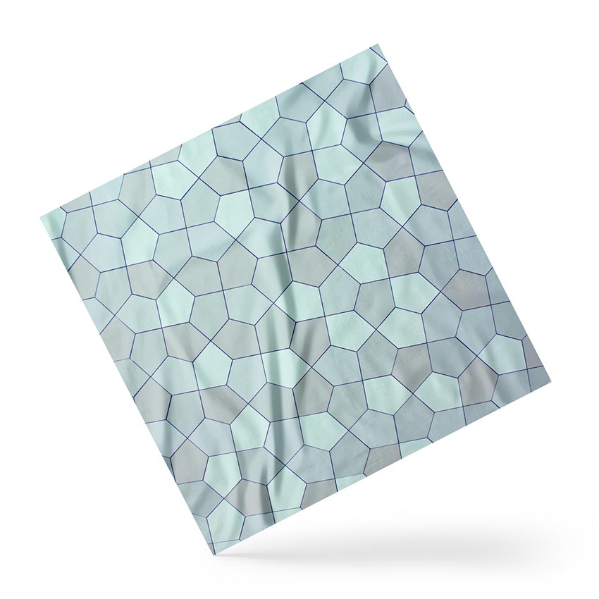Хустка Блакитна мозаїка Blue mosaic