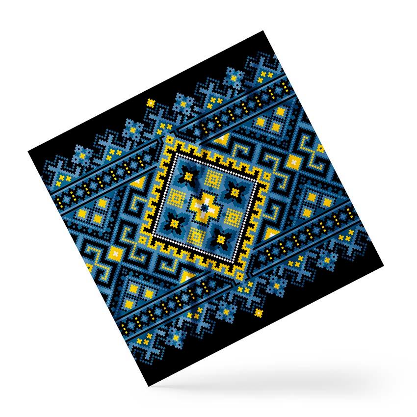 Хустка Блакитний орнамент Україна Blue ornament Ukraine