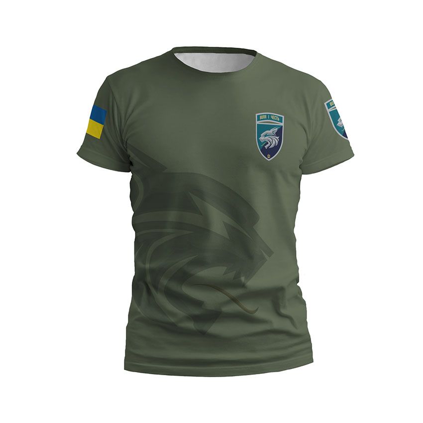 Чоловіча футболка спортивна 137-й окремий батальйон морської піхоти Воля і честь Will and honor