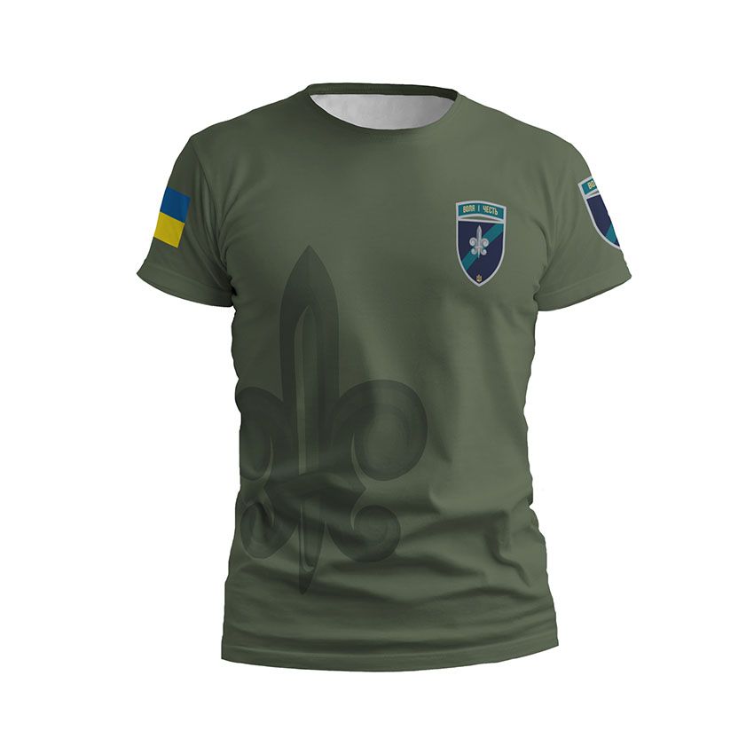 Чоловіча футболка спортивна 140-й окремий розвідувальний батальйон Воля і честь Will and honor
