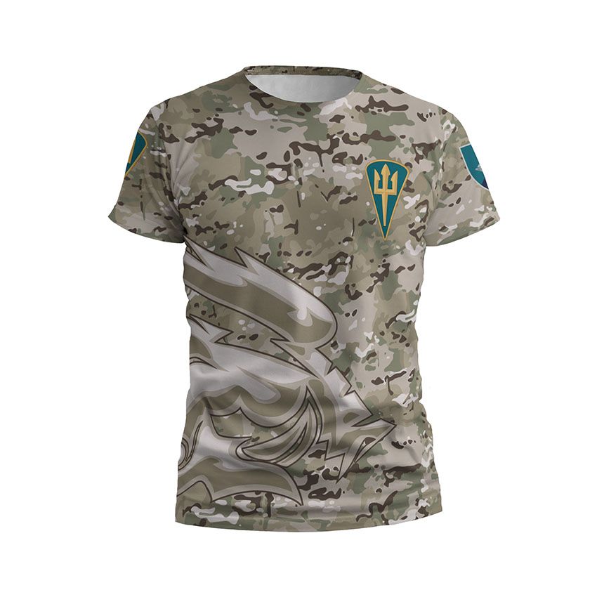 Чоловіча футболка спортивна 18-й окремий протитанковий батальйон Камуфляж Camouflage