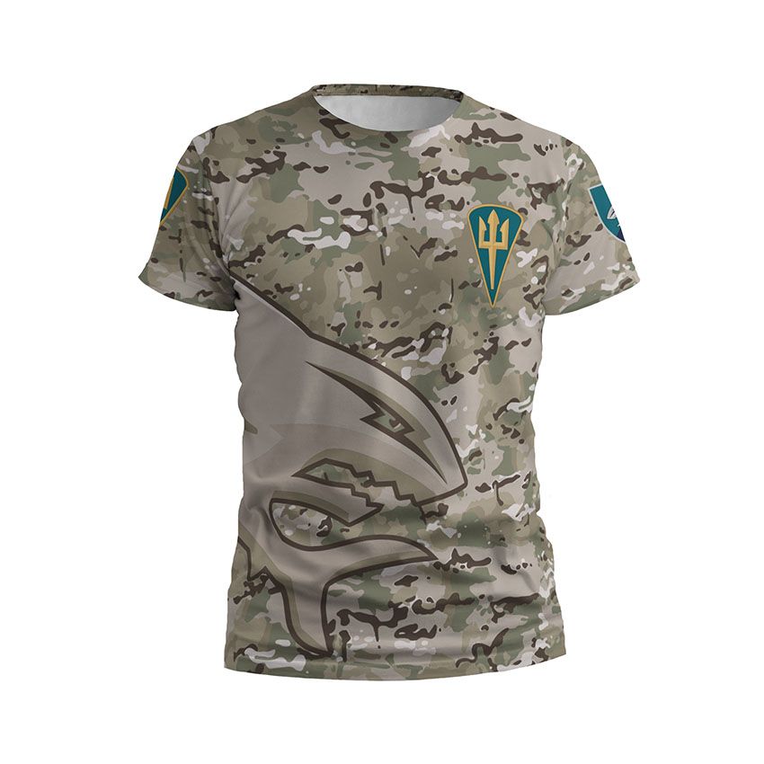 Чоловіча футболка спортивна 40-ва окрема бригада берегової оборони Камуфляж Camouflage