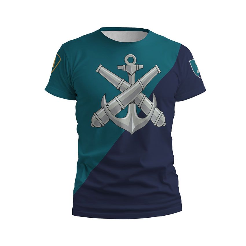 Чоловіча футболка спортивна 406-та окрема артилерійська бригада Морська Гвардія Marine Guard