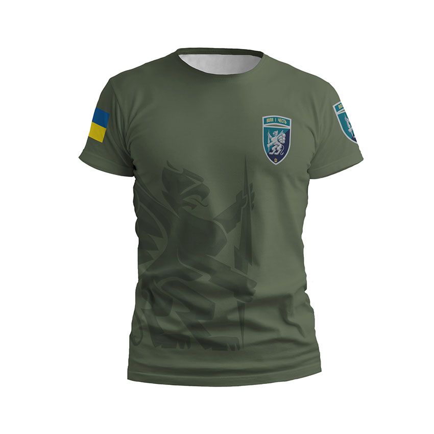 Чоловіча футболка спортивна 501-й окремий батальйон морської піхоти Воля і честь Will and honor