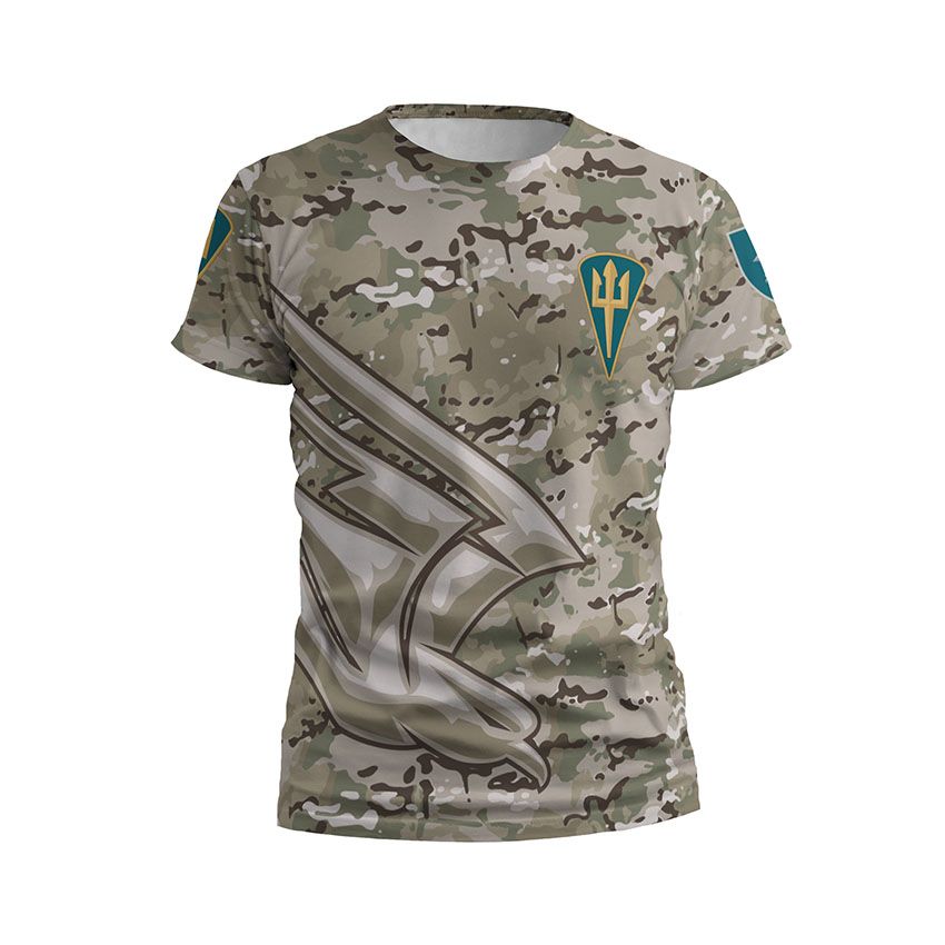 Чоловіча футболка спортивна 88-й окремий батальйон морської Камуфляж Camouflage