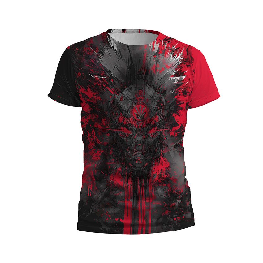 Чоловіча футболка спортивна Чорний дух червоної свободи Black spirit of red freedom