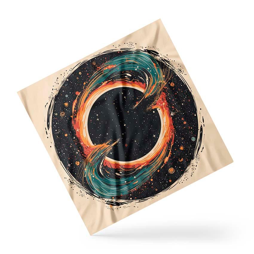 Хустка Чорна діра Арт Black hole Art