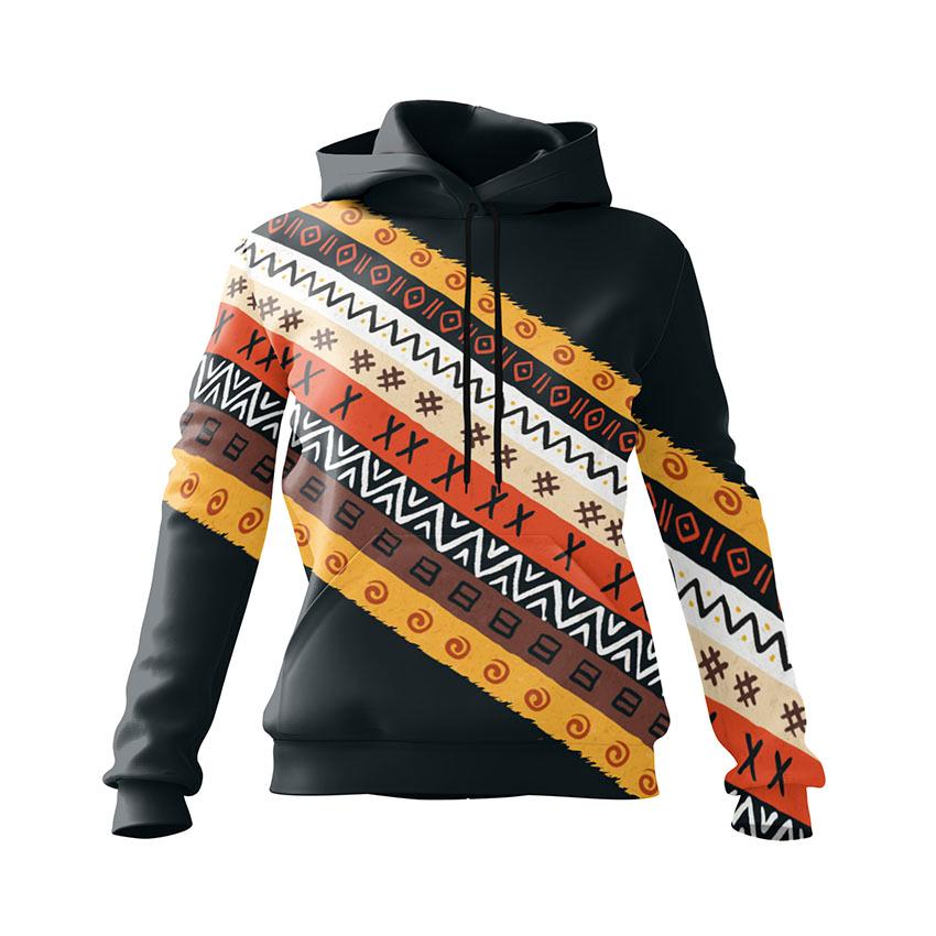 Етнічний помаранчевий візерунок Ethnic orange pattern Black