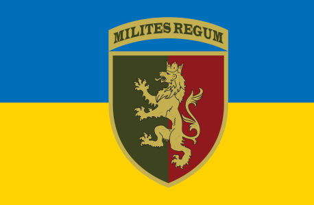 Прапор ЗСУ 24 ОМБр (окрема механізована бригада) імені короля Данила