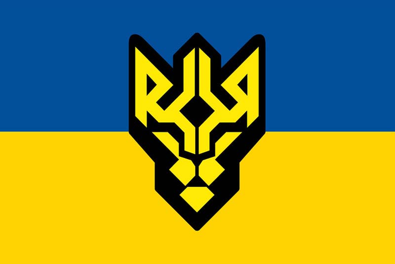 Прапор ЗСУ 1 Батальйон оперативного призначення ім. генерала Кульчицького НГУ, синьо-жовтий