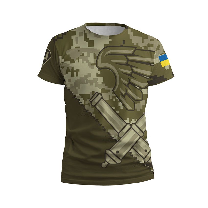 Футболка чоловіча 148-ма окрема артилерійська бригада Крилата артилерія Winged artillery