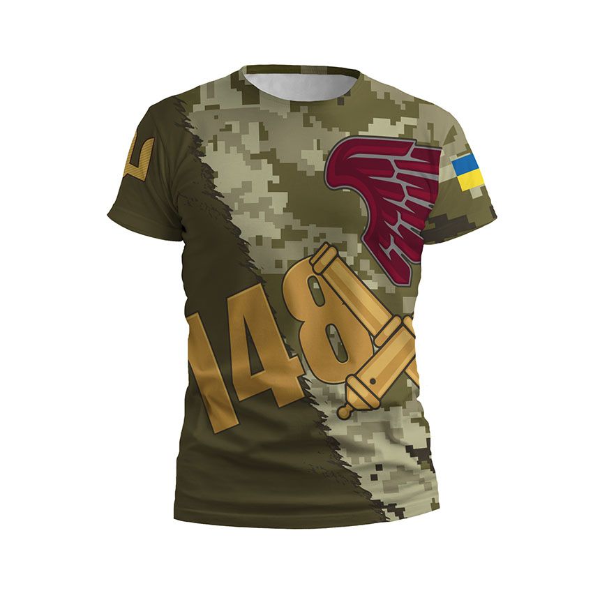 Футболка чоловіча 148-ма окрема артилерійська бригада Сила гармат Strength of cannons