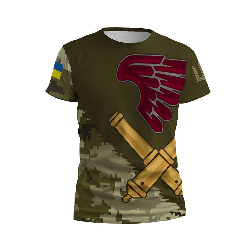 Футболка чоловіча 148-ма окрема артилерійська бригада Вогнева сила Firepower force