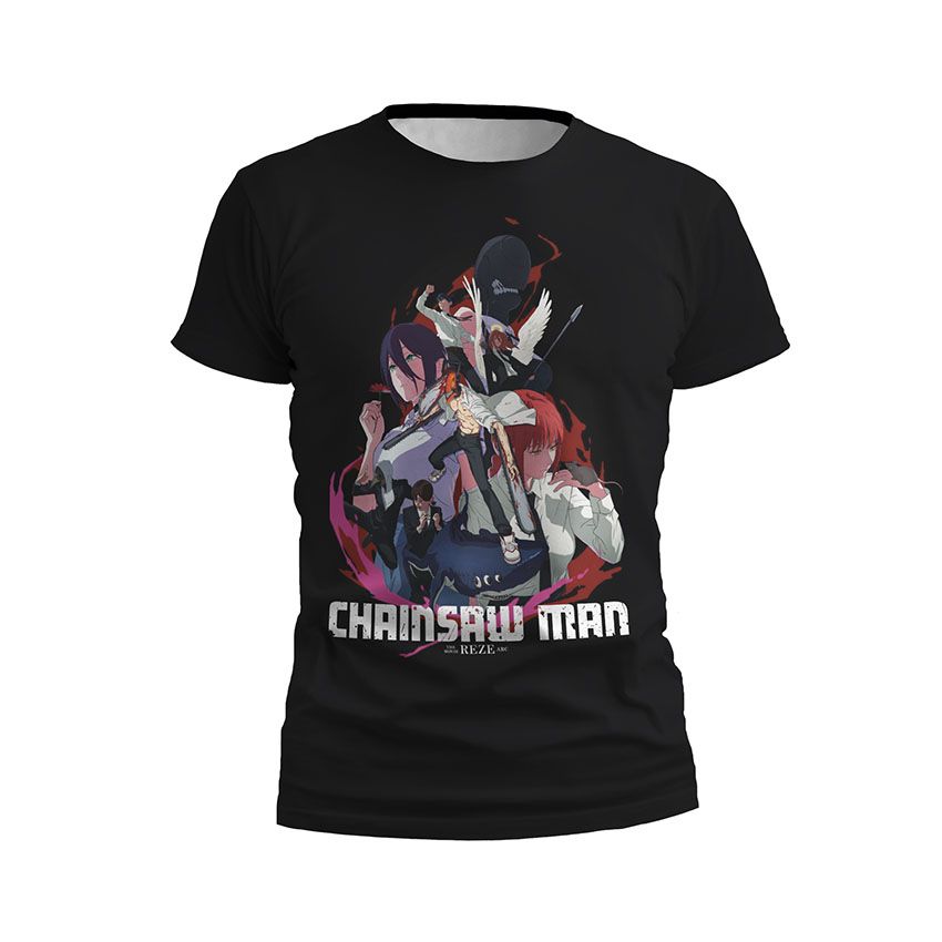 Футболка чоловіча Людина-бензопила Світ Демонів Chainsaw Man World of Devils