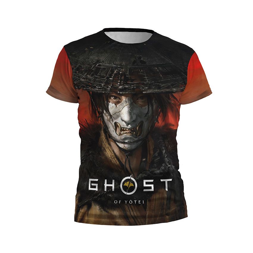 Футболка чоловіча Привид Йотей Дух битви Ghost of Yotei Spirit of Battle