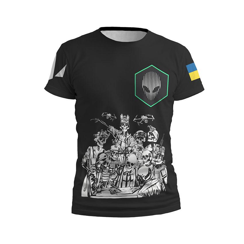 Футболка чоловіча спортивна «412-й окремий полк безпілотних систем «NEMESIS» Команда безсмертних Undead Squad»