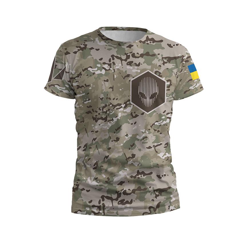 Футболка чоловіча спортивна «412-й окремий полк безпілотних систем «NEMESIS» Незламний знак Unbreakable Symbol»