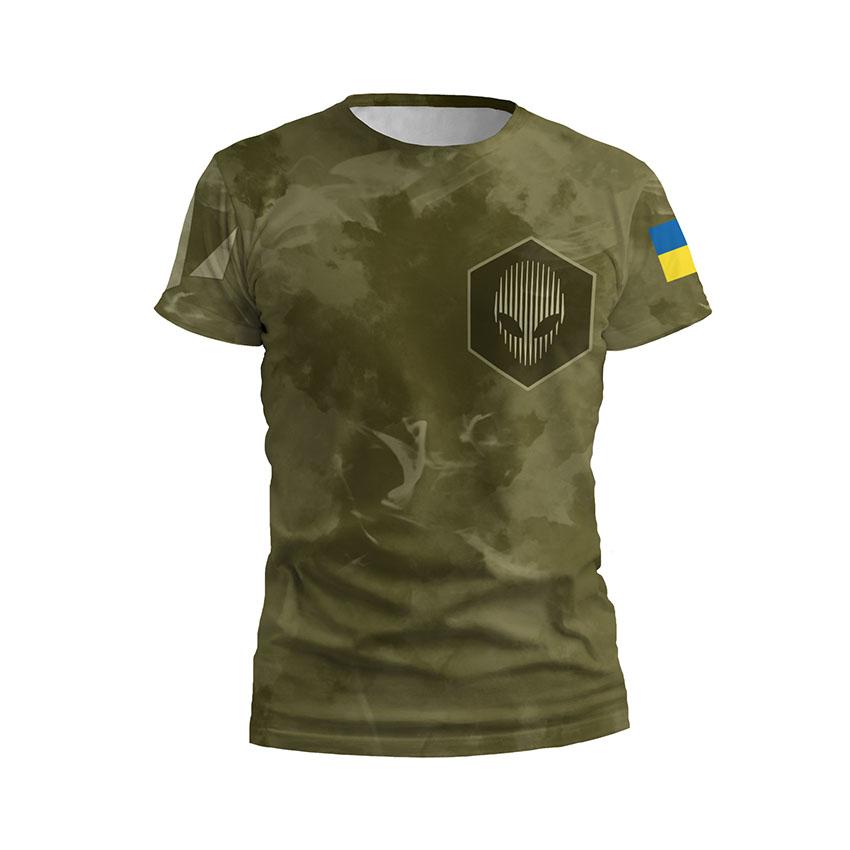 Футболка чоловіча спортивна «412-й окремий полк безпілотних систем «NEMESIS» Тактичний стиль Tactical style»