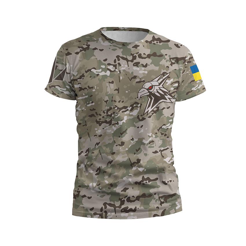 Футболка чоловіча спортивна «424-й окремий батальйон безпілотних систем «SVAROG» Незламний знак Unbreakable Symbol»