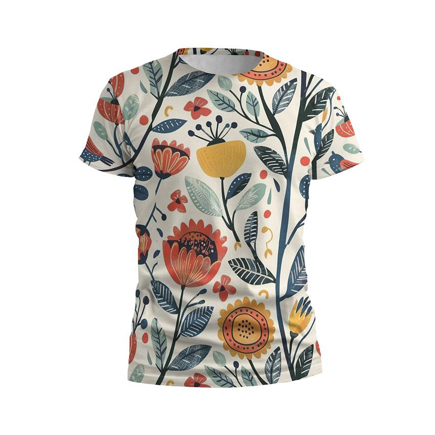 Футболка чоловіча спортивна «Барвисте поле Colorful Field»