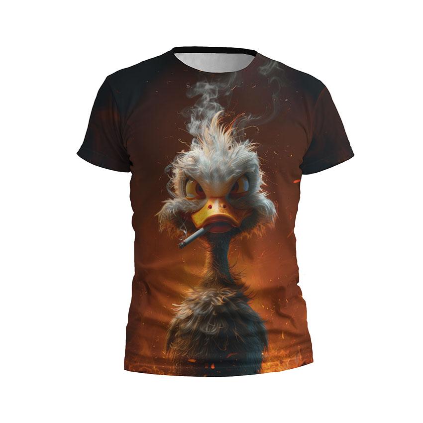 Футболка чоловіча спортивна «Димний качур Smoky Duck»