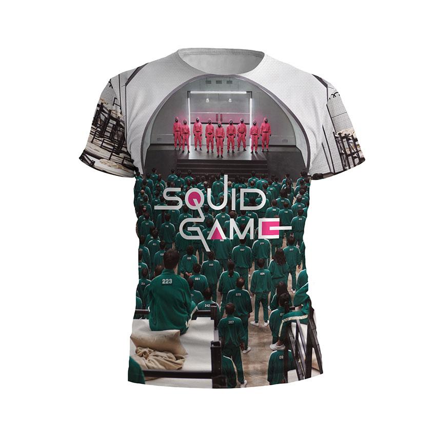 Футболка чоловіча спортивна «Гра в кальмара Початок гри Squid Game Game Begins»
