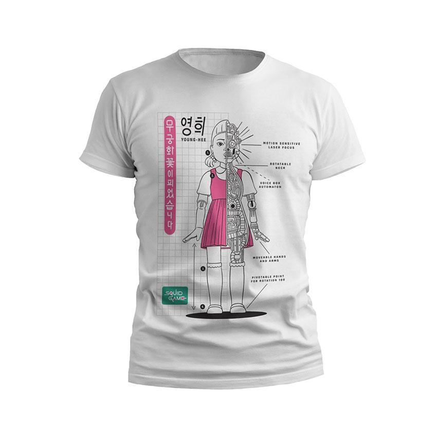 Футболка чоловіча спортивна «Гра в кальмара Смертельна лялька Squid Game Deadly Doll»