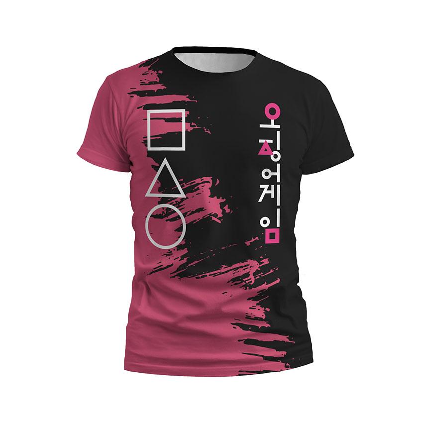 Футболка чоловіча спортивна «Гра в кальмара Символи гри Squid Game Game Symbols»