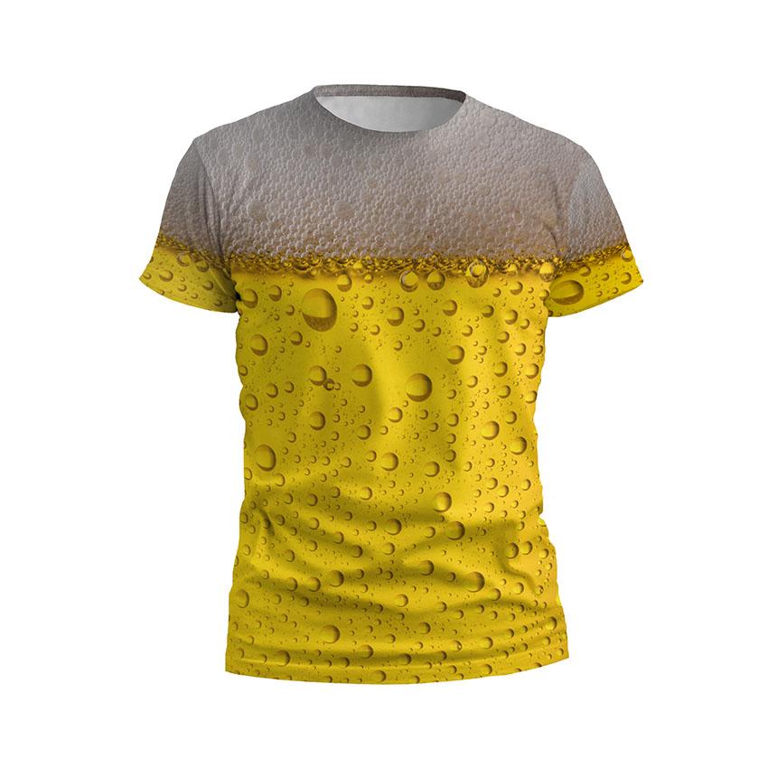 Футболка чоловіча спортивна «Келих пива Glass of beer»