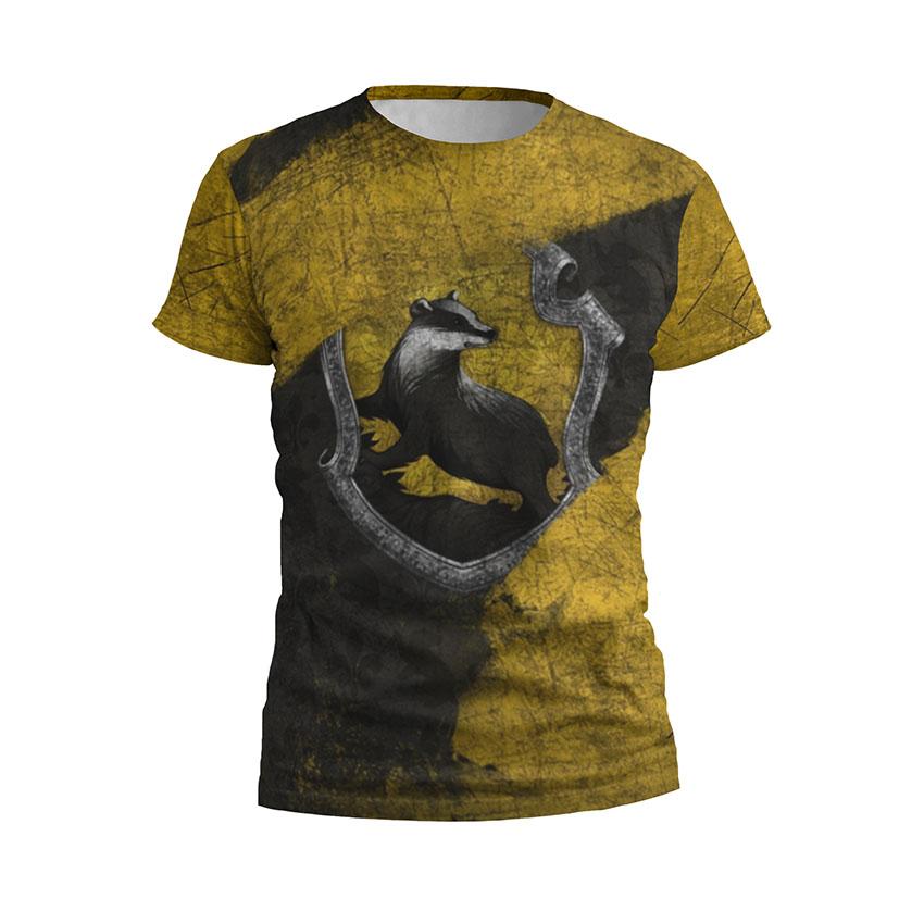 Футболка чоловіча спортивна «Хафелпафф Пригоди чаклунів Hufflepuff Wizard Adventures»