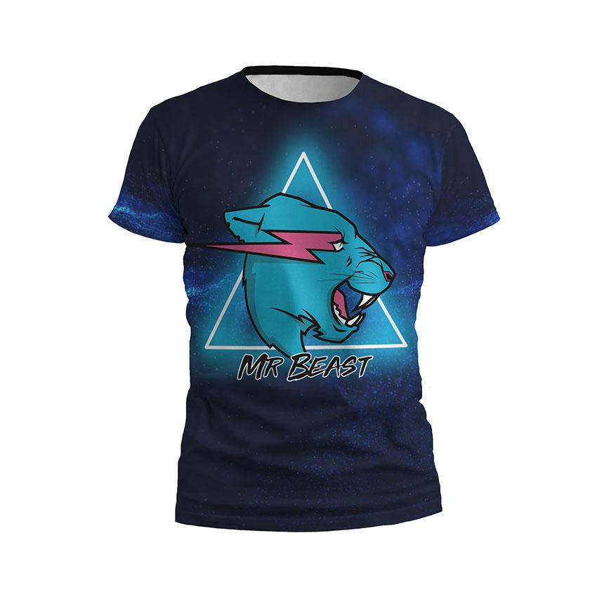 Футболка чоловіча спортивна «Космічний Містер Біст Cosmic MrBeast»