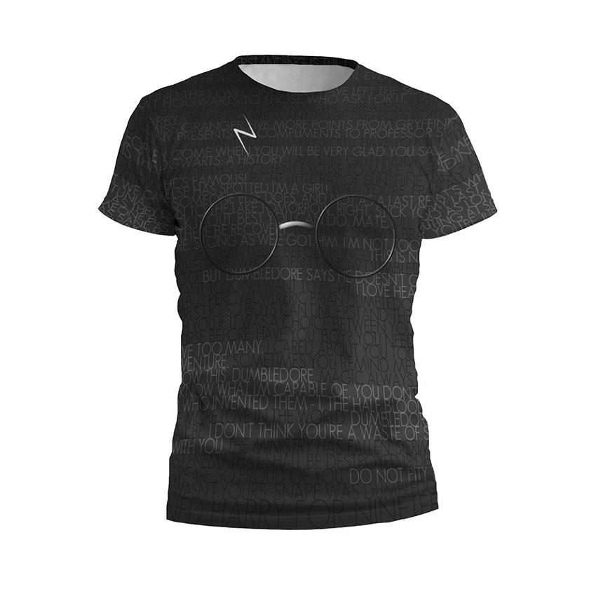 Футболка чоловіча спортивна «Магія у словах Гаррі Поттер Magic in words Harry Potter»