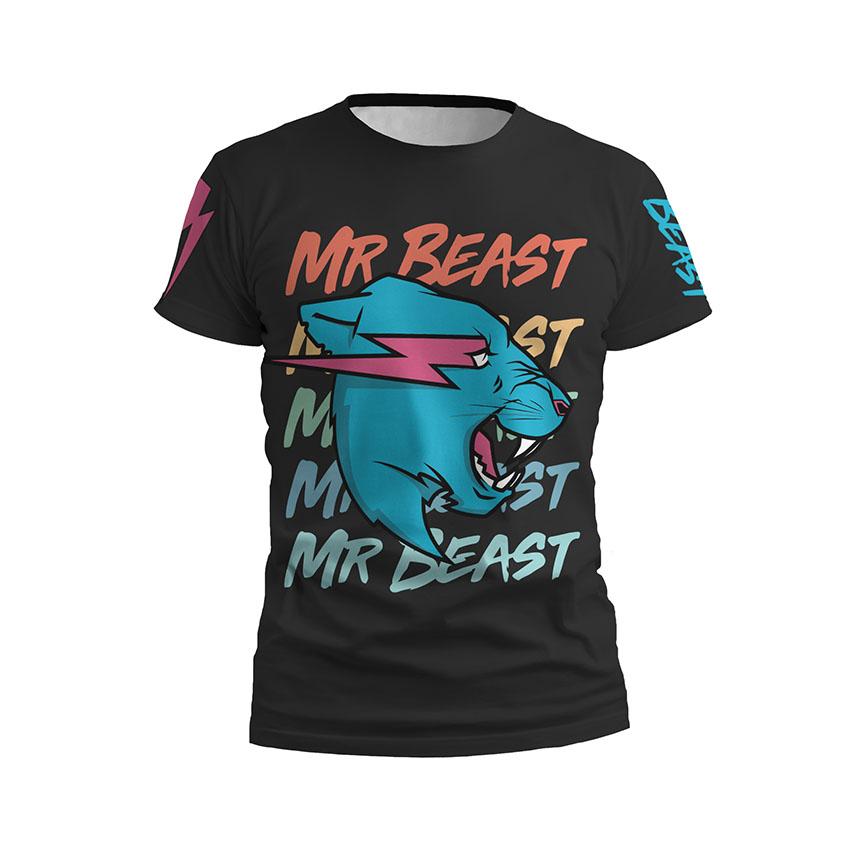 Футболка чоловіча спортивна «Стиль Містера Біста MrBeast Style» чорний