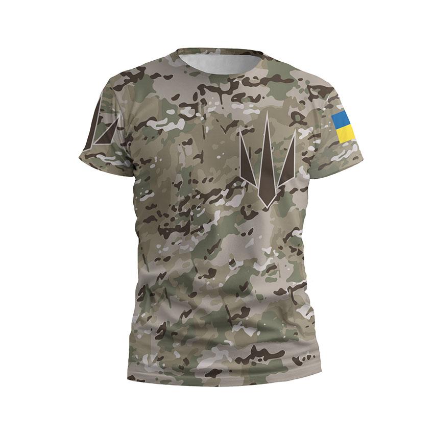 Футболка чоловіча спортивна «Сили безпілотних систем Незламний знак The Power of Unmanned Systems Unbreakable Symbol»