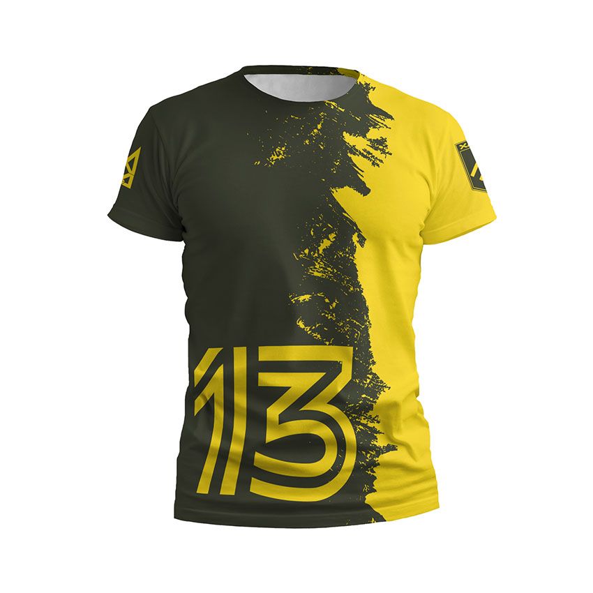 Футболка чоловіча спортивна 13-та бригада оперативного призначення НГУ «Хартія» Команда нескорених Team of the Invincibles